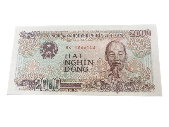 1988 Vietnam 2000 Dong Banknote  Crisp Currency UNC