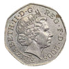 2005 Great Britain UK 50 pence 250 anniv of dictionary BU