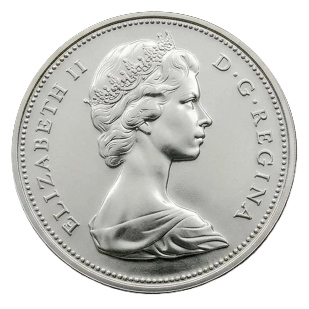 1967 Canadian Silver Dollar Coin  MS60
