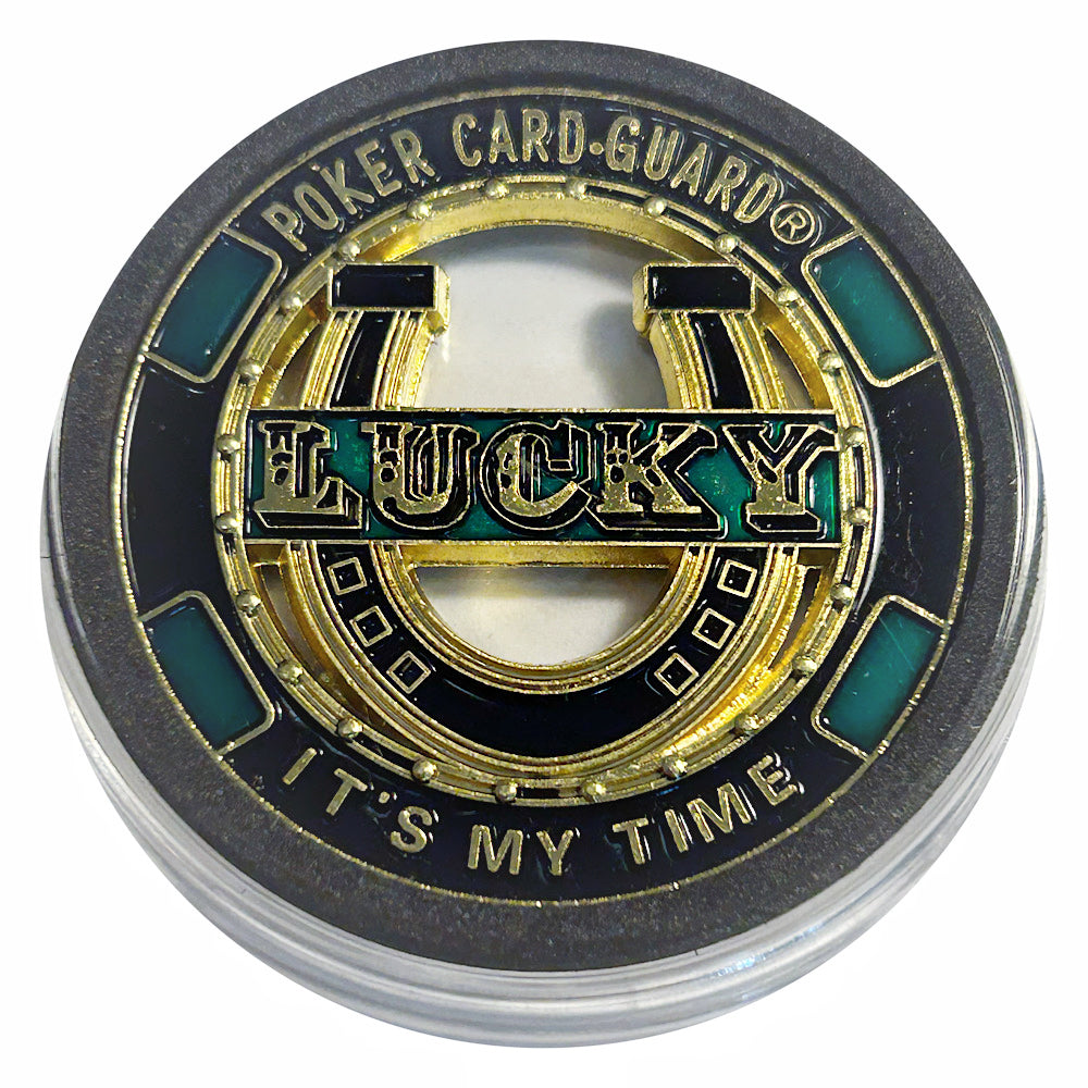Lucky Craft Colored Coin Poker Card Guard It’s My Time Edition in Capsule