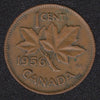1956 Canada One Cent  VF