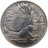 1984 Philippines 50 sentimos coin Eagle attacking  bird animal BU