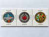 Canada Hand Colored Commemorative Coin Lot – 3 Piece Collector Set
