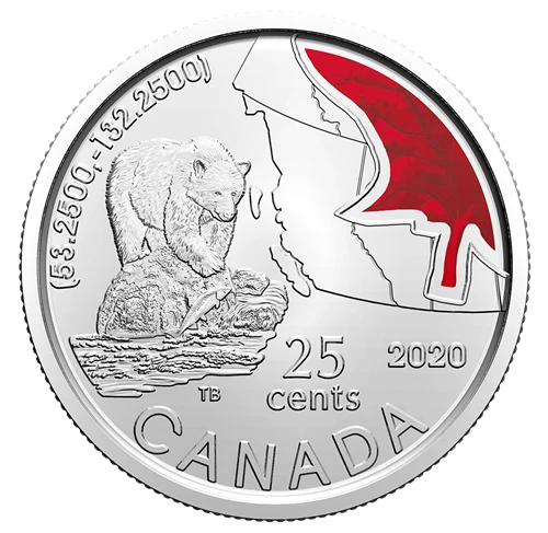 2020 Canada Base Metal 25 Cents Pacific - Connecting Canada CI