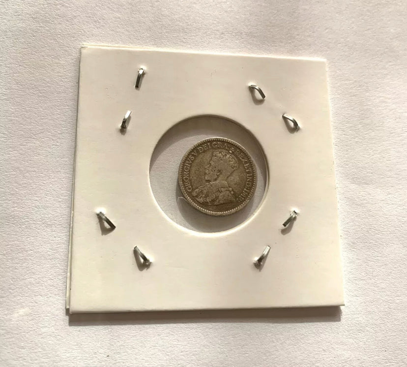 1912 Canada Silver Small 5 Cent Coin XF