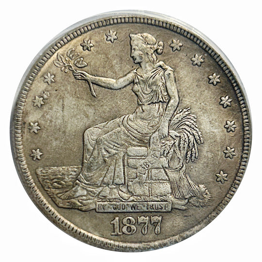 Lucky Craft Coin Trade Dollar Eagle Seated Liberty  Medal in Capsule