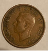 1942 1 Cent Canadian Penny Circulated Very Fine Condition