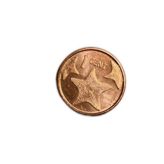 2015 Bahamas Coin  One Cent  Starfish  UNC