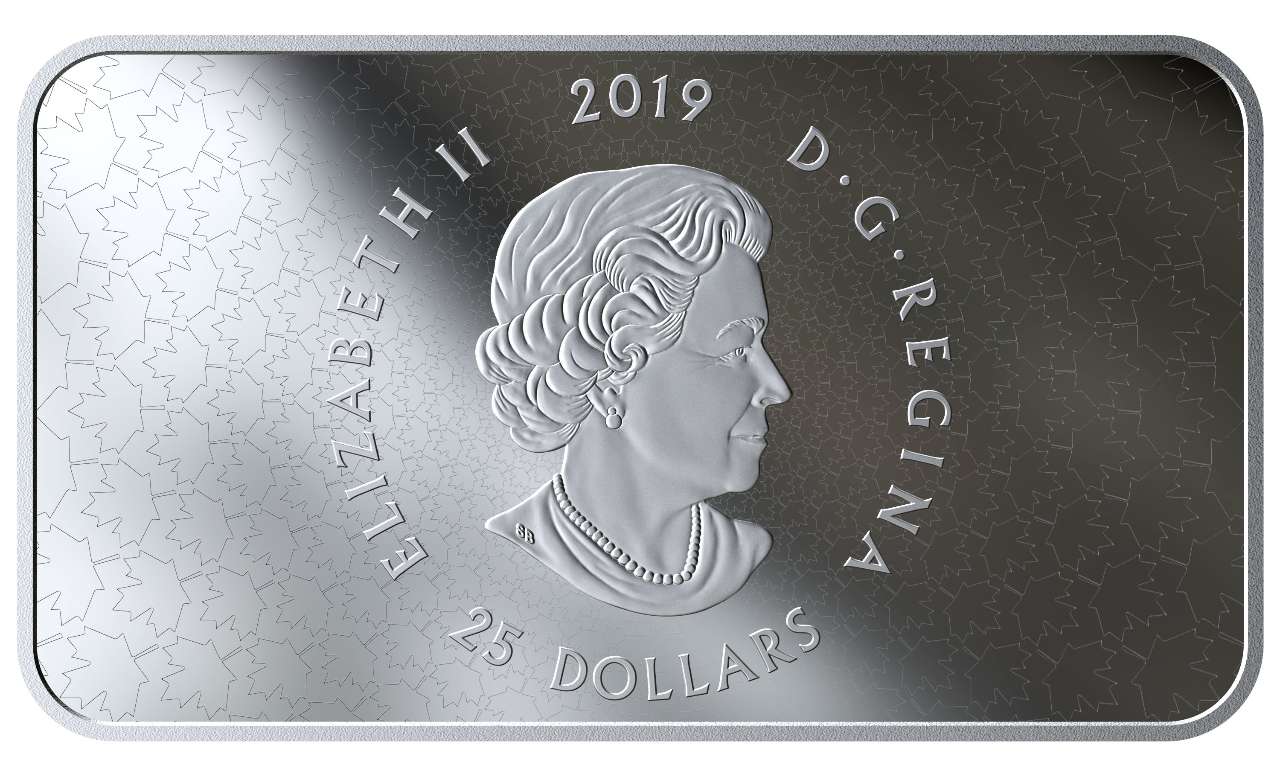 2019 Canada $25 Canadian Flag Queen Elizabeth II .9999 Silver Proof Coin