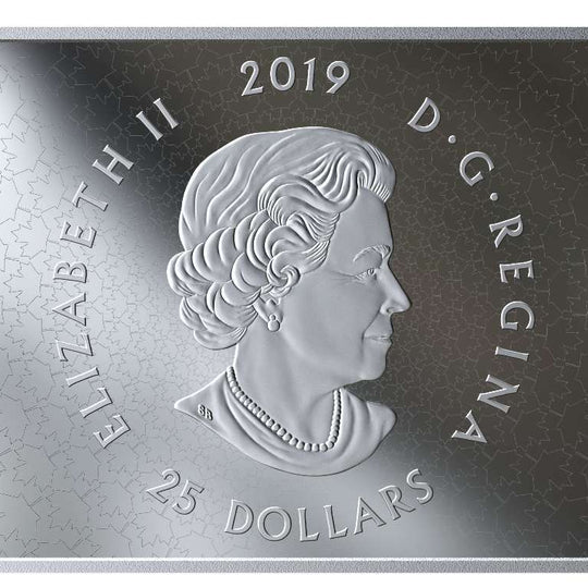 2019 Canada $25 Canadian Flag Queen Elizabeth II .9999 Silver Proof Coin