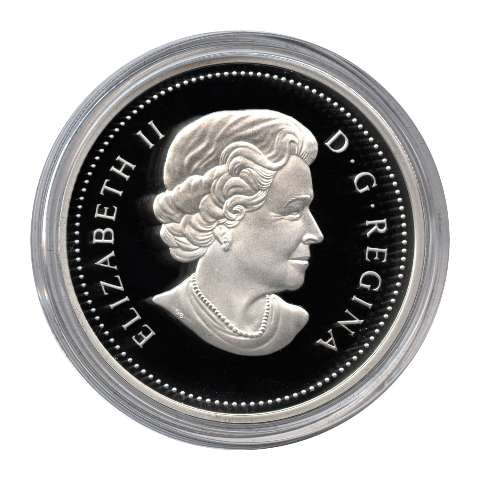 2005 Canada $5 White-Tailed Deer and Fawn .9999 Silver Proof Coin