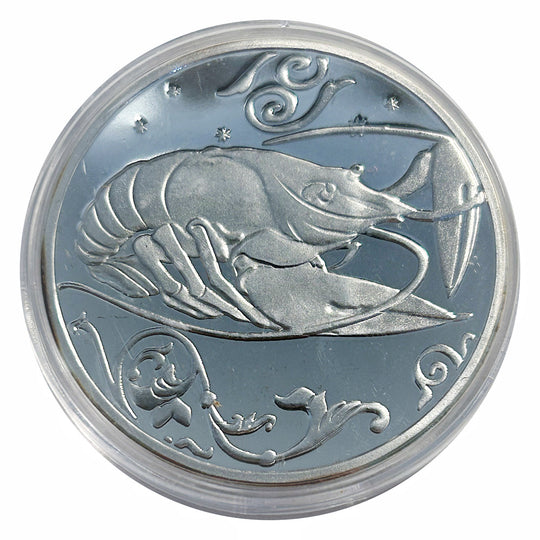 Lucky Craft Coin Zodiac Cancer Commemorative Medal in Capsule