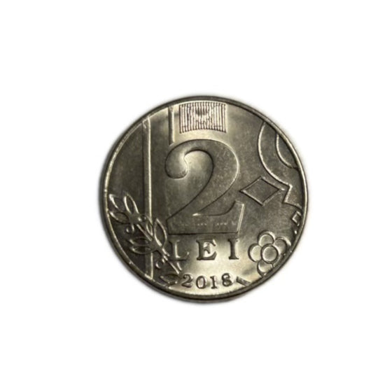 2018 Moldova 2 Lei Coin – Sun and Moon Design BU
