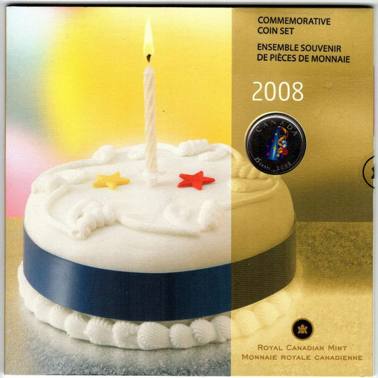 2008 Canada Birthday Gift Set — Party Hat 25c