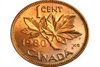 1980 1 Cent Penny Canadien BU