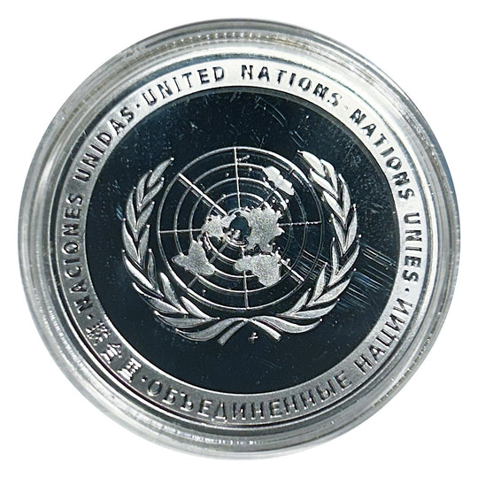 Lucky Copper Coin Poppy Flower in Plastic Capsule