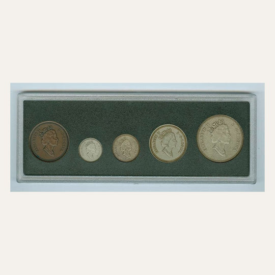 1998 Canada RCM 90th Anniversary 5-Coin Sterling Silver Antique Set OGP