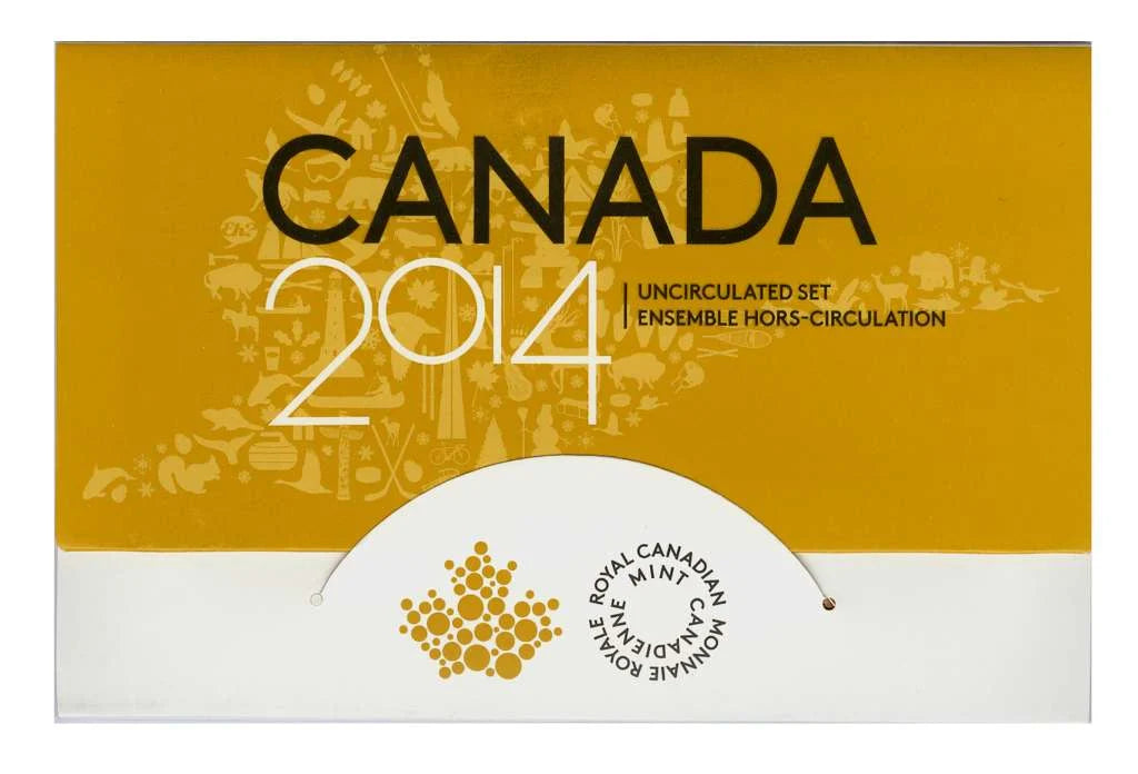 2014 Canada RCM Uncirculated 6-Coin Set Maple Leaf Logo