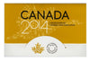 2014 Canada RCM Uncirculated 6-Coin Set Maple Leaf Logo