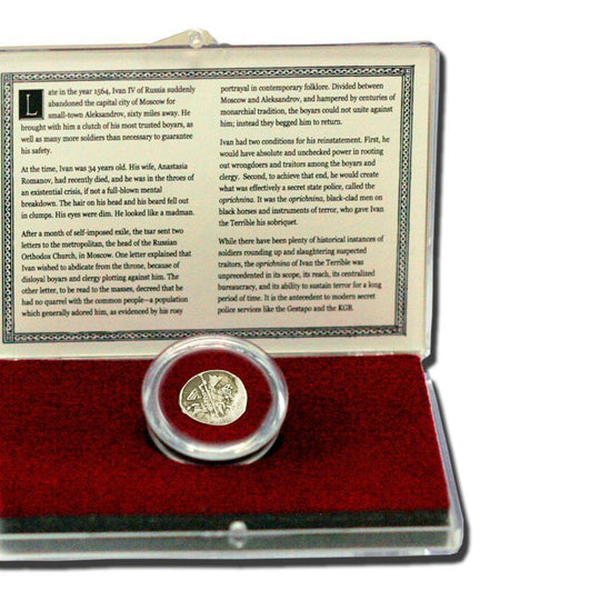 Ivan the Terrible Silver Kopek 1533-1584 Russia Genuine 16th Century Coin