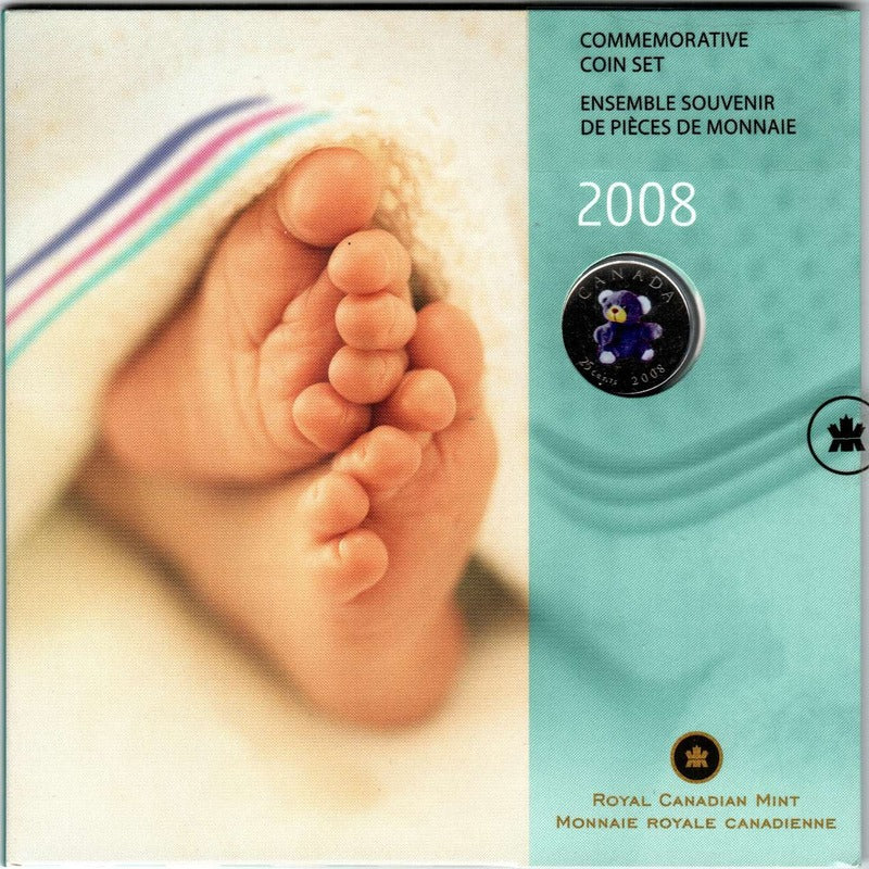 2008 Canada Baby Gift Set — Teddy Bear 25c