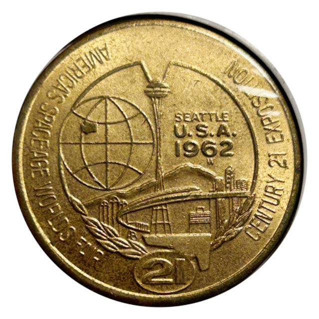 1962 Seattle Worlds Fair Expo 62 Commemorative Token