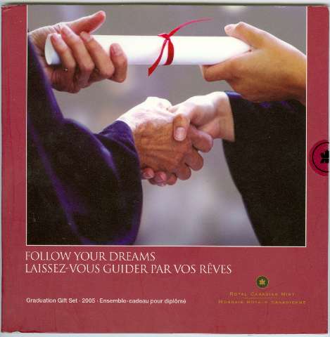 2005 Canada Graduation 7-Coin Uncirculated Gift Set in Presentation Folder