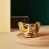 Ancient Guardians Set | Golden Mask & Bronze Totem Sculptures | Unique Collectible Decor