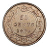 1874 Canada Silver 50 cents Newfoundland (Victoria) Coin VG