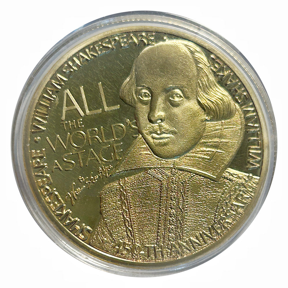 Lucky Craft Coin William Shakespeare Medal in Capsule