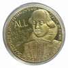 Lucky Craft Coin William Shakespeare Medal in Capsule