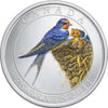 2011 Canada 25 Cents Barn Swallow Birds of Canada Coloured Specimen Coin
