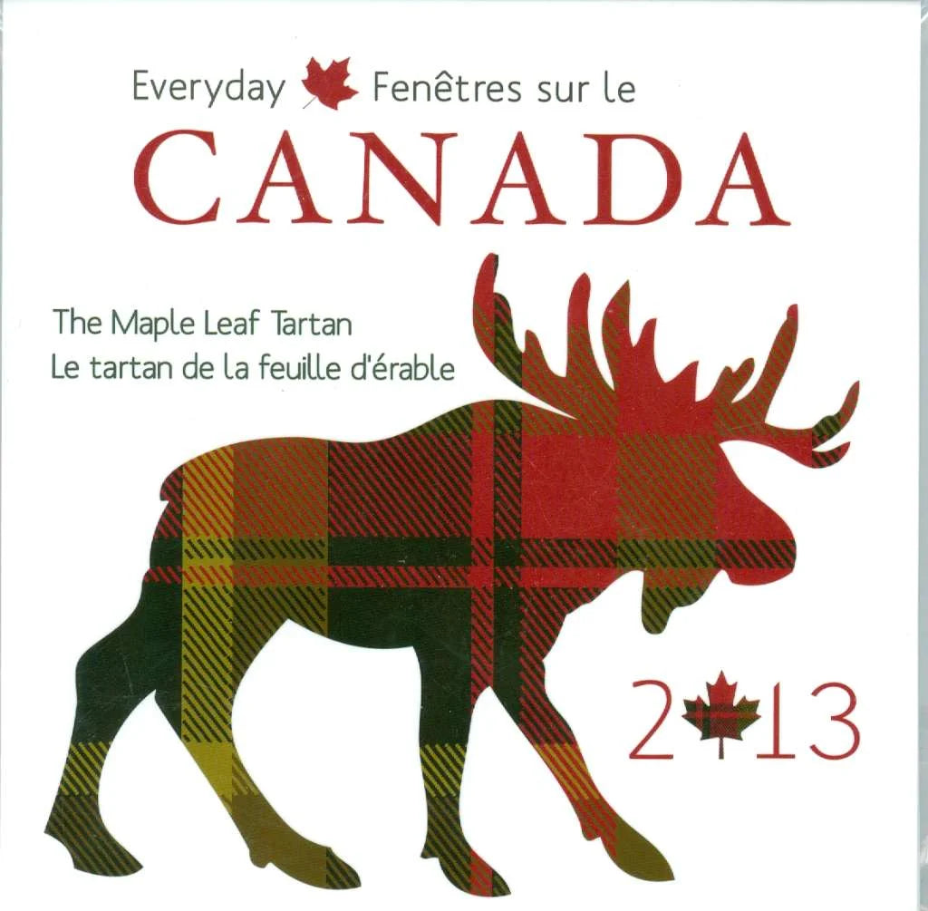 2013 Canada 50 Cents Everyday Canada Maple Leaf Tartan Coin & Swatch Set