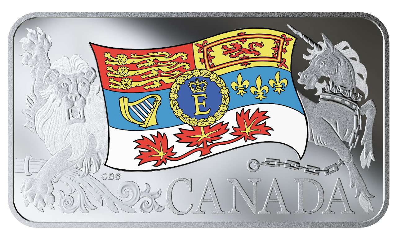 2019 Canada $25 Canadian Flag Queen Elizabeth II .9999 Silver Proof Coin