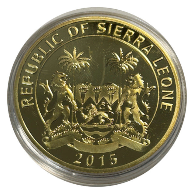 Lucky Copper Coin Tyrannosaurus Rex  in Plastic Capsule