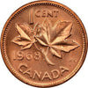1968 Canada One Cent Copper Penny   BU