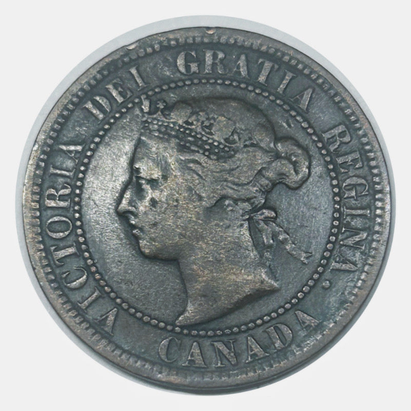1887 Queen Victoria large one cent high grade VG