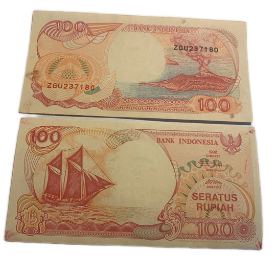 Geld der Welt Indonesien P-92a 1964 Note 10 Sen Banknote Papiergeld unz