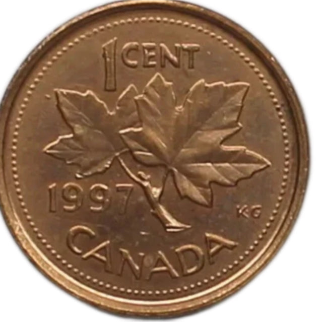 1997 Canada One Cent Copper Penny BU