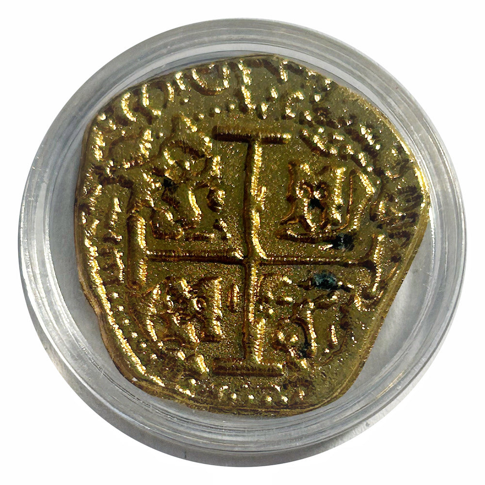 Lucky Craft Copper  Ancient Cross Coin Medieval Style Medal in Capsule