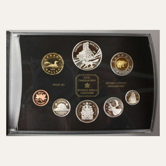 2003 Canada Cobalt Silver Strike 8-Coin Proof Set RCM OGP