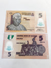 Nigeria 5 Naira 2018 Fancy Triple 444 Serial EM6233444 UNC