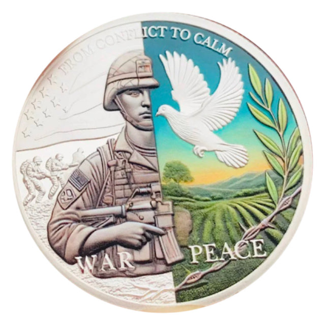 Lucky Coin Hope & Renewal Tree Gift Colored in Protective Plastic Capsule