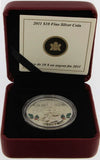 2011 Canada $10 Wintertown Winter Town .9999 Silver Coloured Proof Coin