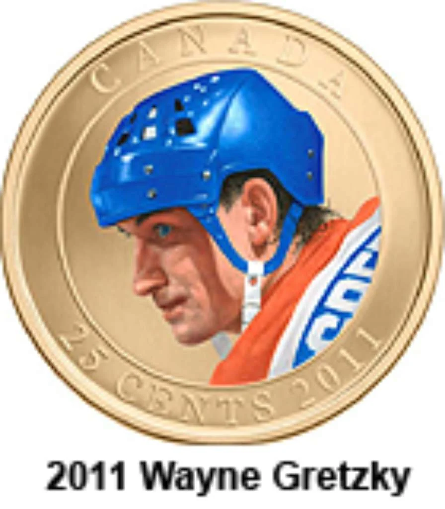 2011 Canada Base Metal  25 Cents Wayne Gretzky SP