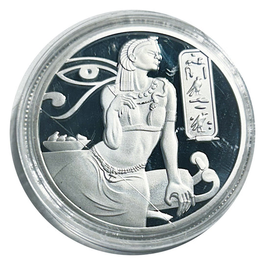 Lucky Coin Ancient Egypt Goddess in Plastic Capsule