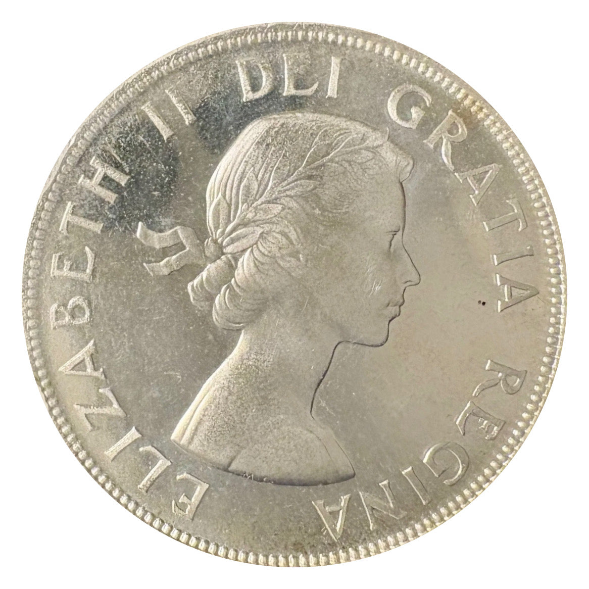 1956 Canadian Silver Dollar Coin AU