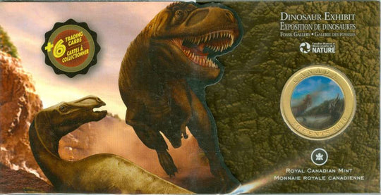 2010 Canada 50 Cents Sinosauropteryx Dinosaur Lenticular Coin Set