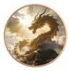 Celestial Golden Dragon 1 oz. Pure Copper Colourized Bullion Round