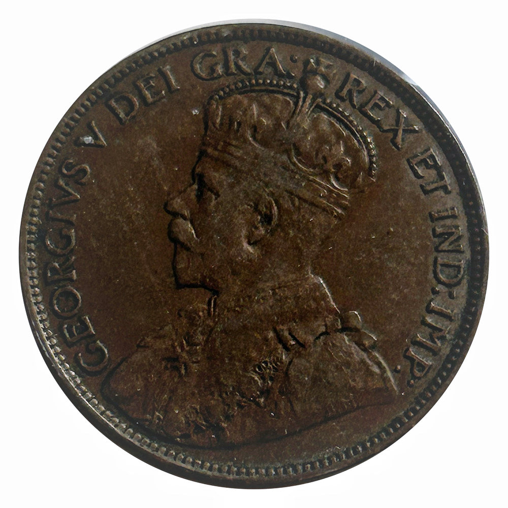 Kanada 1 Cent 1911 George V Canadian Penny Kupfermünze VF